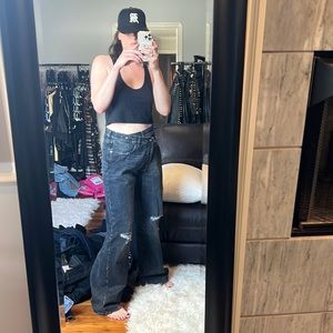 R13 jeans w/ FUCK YEAH vintage Tee